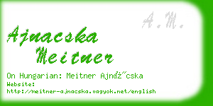 ajnacska meitner business card
